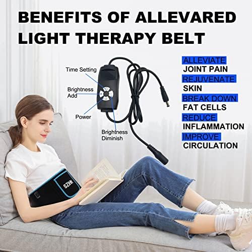 SZIHK kırmızı ışık tedavisi kemer için zamanlayıcı ile vücut geri omuz ağrı kesici, kızılötesi ışık tedavisi Wrap eklemler için bacak