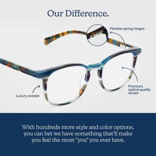 eyebobs C Suite Unisex Premium okuma gözlüğü Erkekler ve Kadınlar için / Kare Gözlükler