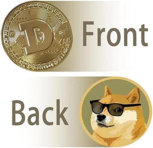 Yaratıcı Dogecoin Hatıra paraları Altın Kaplama Paralar Mükemmel bir Fiziksel Hediye Toplanabilir Altın Köpek Sanat