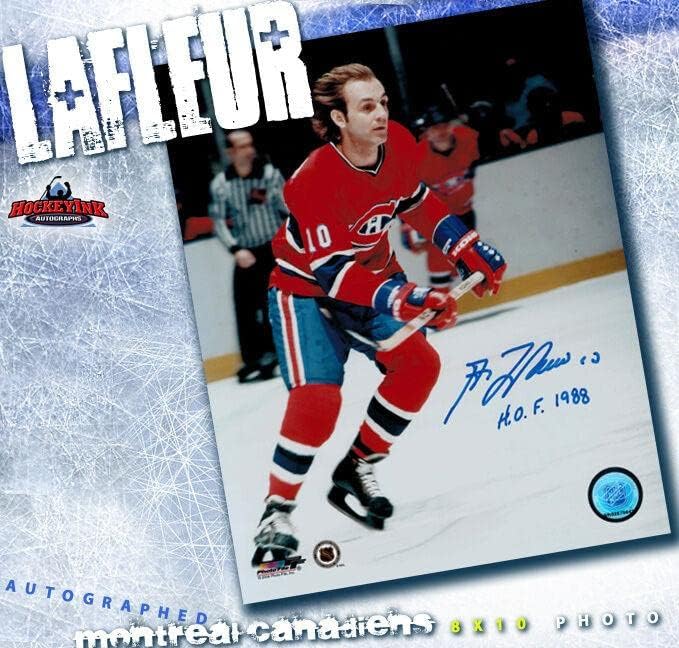 GUY LAFLEUR İMZALI Montreal Canadiens 8X10 Fotoğraf -70156-İmzalı NHL Fotoğrafları