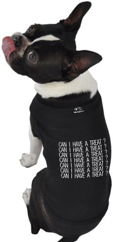 Ruff Ruff ve Meow Dog Tişört, İkram edebilir miyim?, Siyah, Ekstra Küçük