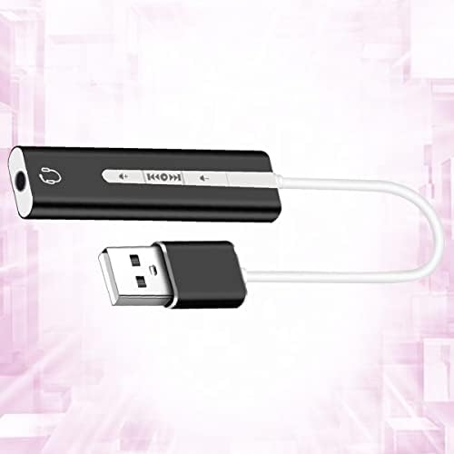 SOLUSTRE USB Kulaklık Adaptörü USB Kulaklık Adaptörü USB Adaptörleri 3 adet USB 3.1 Mikrofon USB Ses Bağlantı Noktası Ses USB Ses 7.1