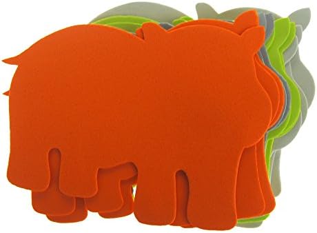 Homeford Hippo Köpük Şekilleri, Çeşitli Renkler, 5-1 / 2 inç, 12 Parça