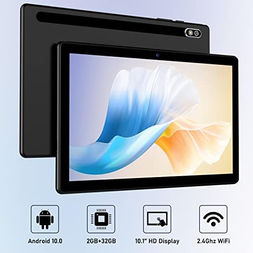 TPZ 10.1 inç Tablet, Android 10 İŞLETİM SİSTEMİ,128GB Genişleme, Google Sertifikalı Wi-Fi Tabletler, HD IPS Geniş Ekran, Çift Kamera