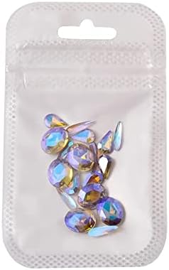 n/a 6 adet / takım Eklenmiş Tavşan tırnak mücevheri Parlak Kristal Rhinestone Malzeme kiti Dekorasyon Tırnak Sanat Aksesuarları Manikür