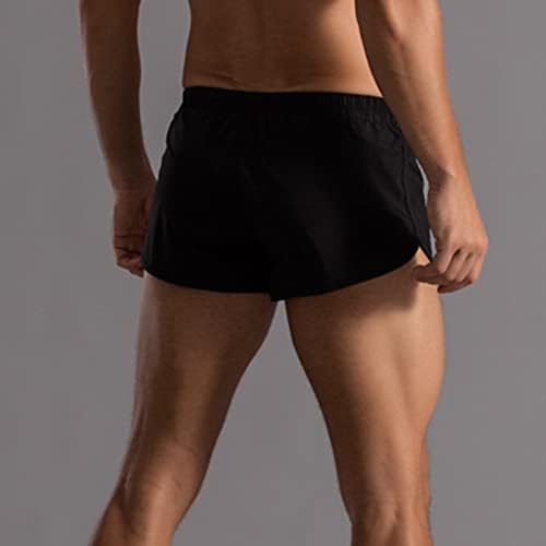 Bmısegm Erkek baksır şort Erkek Yaz Düz Renk Pantolon Elastik Bant Gevşek Hızlı Kuru Rahat Spor Erkek İç Çamaşırı Erkekler için