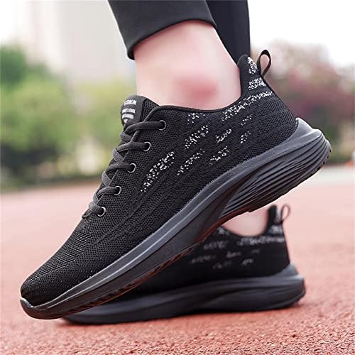 USYFAKGH koşu ayakkabıları Erkekler için hava yastığı Moda Ayakkabı Erkekler için Örme Nefes Ultra Hafif Tenis ayakkabıları Kadın Spor