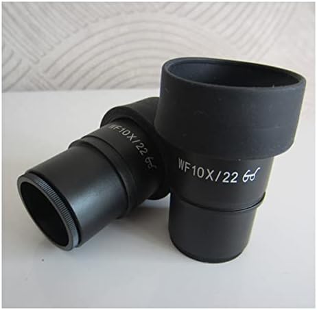 SİGOEC Smikroskop Aksesuarları Yetişkinler için WF10X 22mm Yüksek Göz Noktası Mercek Siperliği ile Plastik Kauçuk Göz Muhafızları Montaj