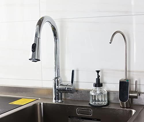 Mutfak ve Banyo Tezgahı için 8 Oz Cam Sabunluk, Pürüzsüz Etkili Pompa Doldurulabilir Yıkama El Sıvısı, Bulaşık Deterjanı, Silindirik