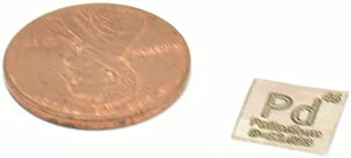 Saf Paladyum Sac 10*10*0.1 mm Plaka ile Eleman Bilgileri Kazınmış Au Pd Pt Yeniden 99.99 % Altın Paladyum Platin Gümüş Renyum (Paladyum