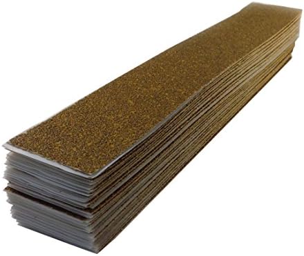 Karebac VLBY80 Longboard Kanca & Döngü 80 Grit Altın Alüminyum Oksit Levhalar (50-Pack), 2-3/4 x 16-1/2