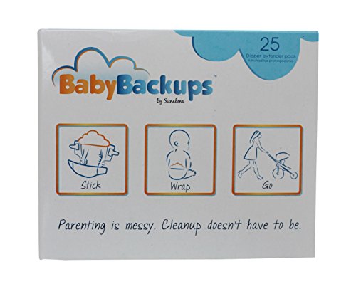 BabyBackups Bebek Bezi Genişletici Pedleri, Bebek Bezi Patlamalarını Önler, 25'li Paket