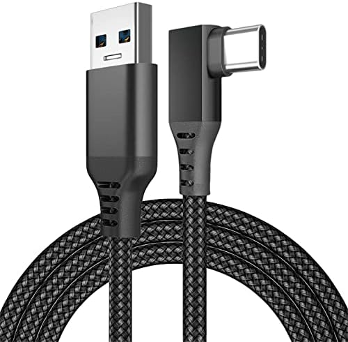 3M / 10FT USB3.0 USB Tip C 90 Derece Kablo ile 5Gbps Hızlı Veri Transferi USB C şarj kablosu VR Kulaklık Oyun PC