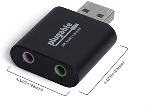 Takılabilir USB Ses Adaptörü USB C'den USB Kablosuna, 3,5 mm Hoparlör-Kulaklık ve Mikrofon Jakına Sahip Paket, Windows, Mac ve Linux