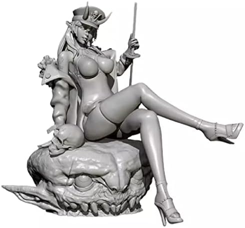 Goodmoel 1/24 Fantezi İblis Komutanı Kadın Savaşçı Reçine Şekil Kiti Demonte ve Boyasız Minyatürleri / ck-3086