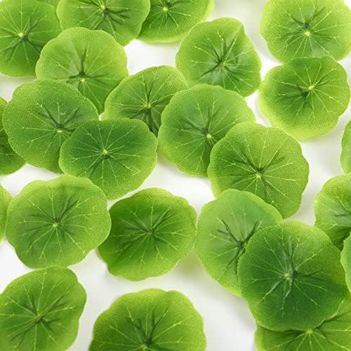 PRETYZOOM Yapay Bitkiler 30 adet Mini Yapay Yüzen Köpük Yaprakları Zambak Pedleri Yapay Yeşillik Dekor Akvaryum Balık Tankı Peyzaj