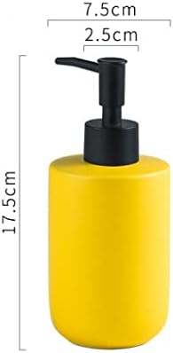 Tezgah Sabunluk, Anti Pas Paslanmaz Çelik El losyon dispenseri, Mat Renk Mutfak Sabunluk ile Büyük 11.8 oz Şişe (Sarı)