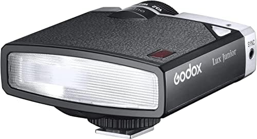 Godox Lux Genç Retro kamera flaşı, GN12 6000K±200K A/M Modu için dijital kamera Film Kamera, retro Tarzı Fotoğraf Flaş