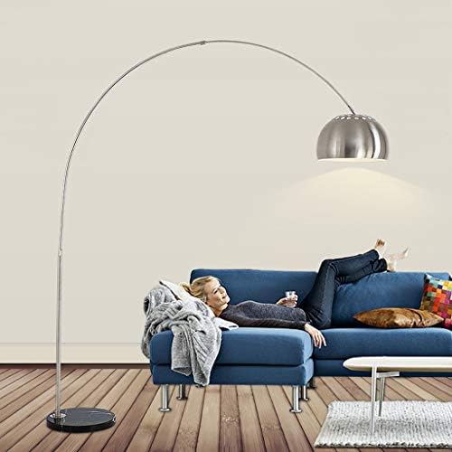 UXZDX Balıkçılık Zemin Lambaları, Post-Modern Kavisli Paslanmaz Çelik Aydınlatma Dekoratif Zemin Lambası İskandinav Oturma Odası Yatak
