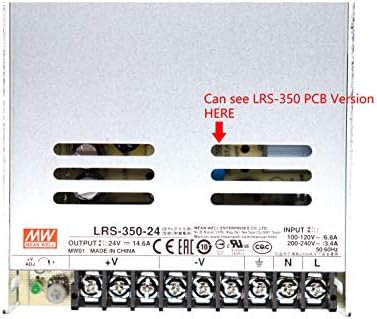 Ortalama Kuyu LRS-350-24 AC / DC Anahtarlama Güç Kaynağı 350.4 W 24 V 14.6 Amp Tek Çıkış (LRS Serisi 350 W 24 V SMPS)
