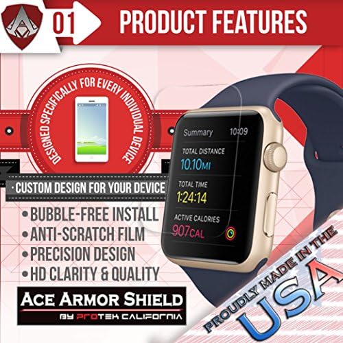 Ace Zırh Kalkan Protek Guard Ekran Koruyucu için ZTE Kuvars Android Aşınma Smartwatch Ücretsiz Ömür Boyu Değiştirme Garantisi ile