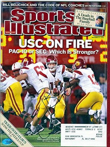 John David Booty imzalı Sports Illustrated Dergisi (USC) - İmzalı Kolej Dergileri