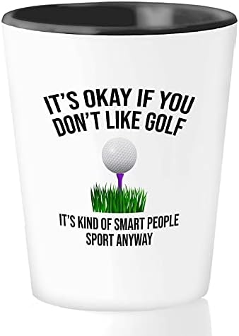 Kabarcık Hugs Golfçü Shot Cam 1.5 oz-Nasıl Rulo Golf A-Golf Sevgilisi Spor Delik Arabası Golf Tee Golf Kulübü Oyuncu Golf Pro Baba