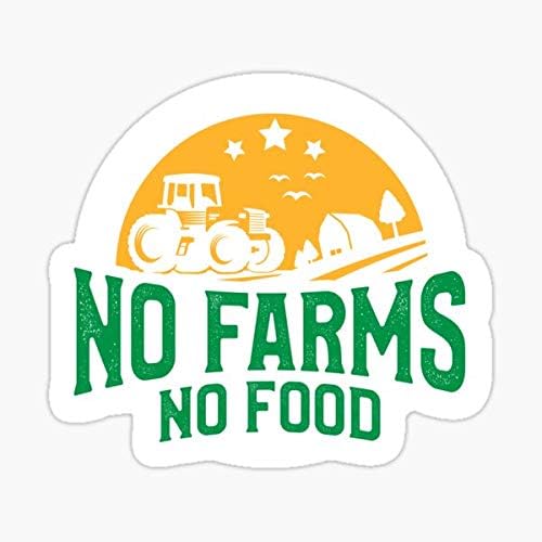 Gurur Çiftçi Hiçbir Çiftlikleri Hiçbir Gıda Bildirimi Hediye Sticker-Sticker Grafik-Otomatik, Duvar, Laptop, Cep, Kamyon Sticker için