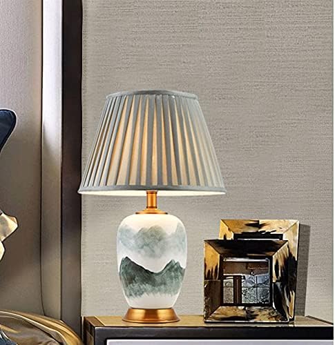 ZHAOLEI Yeni Çin Tarzı Masa Lambası Retro Seramik Oturma Odası Kanepe Sehpa Dekorasyon Lamba Amerikan Basit Yatak Odası Başucu Masa