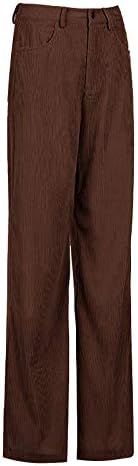 UOFOCO Sweatpants Kadife Pantolon Kadınlar için Düz Renk Orta Belli Geniş Bacak Pantolon Düz Casual Baggy Pantolon