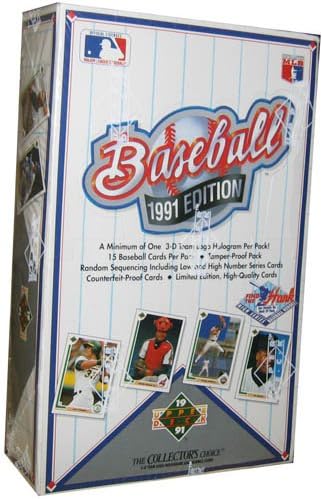 1991 Üst Güverte Yüksek Serisi (paket başına 36 paket 15 kart) Rastgele yerleştirilmiş İmza Hank Aaron kartı.