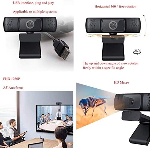 Mikrofonlu LKYBOA Web Kamerası, 1080P HD Web Kamerası Masaüstü veya Dizüstü Bilgisayar, Bilgisayar için Web Kamerası Akışı Geniş Ekran
