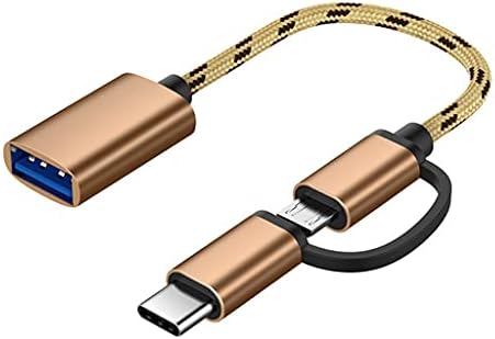 2 in 1 USB 3.0 OTG Adaptör Kablosu Tip-C mikro USB USB 3.0 Arayüzü şarj kablosu Hattı Cep Telefonu Dönüştürücü Cep Telefonu için (Renk: