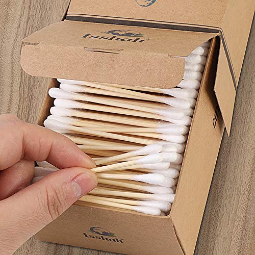 Bambu Pamuklu Çubuklar - Bambu Kömür Diş Fırçaları ile 500 Adet 12 Adet
