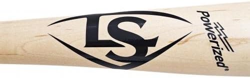 Cal Raleigh İmzalı Sarışın Louisville Slugger Güçlü Yarasa Seattle Mariners Fanatikleri ve MLB Holo Hisse Senedi 214815-İmzalı MLB