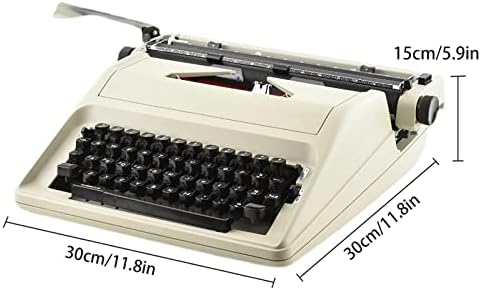 Yazı Makinesi Eski Stil, Taşınabilir, Kullanımı Kolay Manuel Yazı Makinesi-Kırmızı Siyah Bant-30 X 30 X 15CM