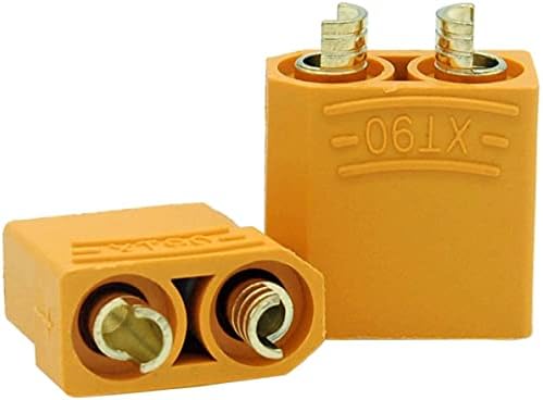 Audance XT90 XT 90 konnektörler erkek ve kadın, XT90 pil konnektörleri ile 5mm ısı borusu Shrink FPV pil konektörü RC hobi RC elektrik