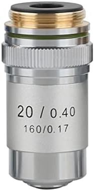 Mikroskop Aksesuarları 4X 10X 20X 40X 60X 100X RMS 20.2 mm Biyolojik Mikroskop Objektif Lens Laboratuar Sarf Malzemeleri (Büyütme: