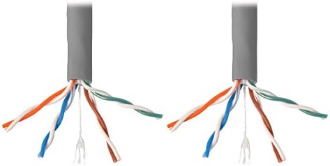Tripp Lite Cat6 Gigabit Toplu Katı Plenum Dereceli Kablo Gri, 1000 ft.(N224-01K-GY)