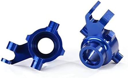 Traxxas 8937X Direksiyon Blokları, 6061-T6 Alüminyum (Mavi Eloksallı), Sol ve Sağ