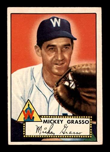90 Mickey Grasso - 1952 Topps Beyzbol Kartları (Yıldız) Dereceli ESKİ Beyzbol Slabbed İmzalı Vintage Kartlar