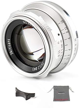 7 zanaatkarlar 35mm F1.2 APS-C manuel odak lensi Büyük Diyafram Kompakt Aynasız Kameralar için Fit Canon Kamera M1 M2 M3 M5 M6 M10