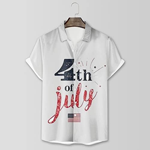 Cepli T Shirt erkek Moda Eğlence Bayrağı 3D Dijital Baskı Düğmesi Yaka Kısa Kollu Gömlek erkek T Shirt