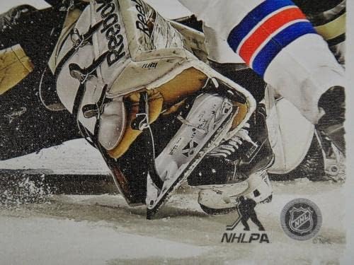 Kevin Hayes İmzalı NY Rangers Fazla Mesai Gol Steiner sanat baskılı tuval 22x26 COA İmzalı NHL Sanat