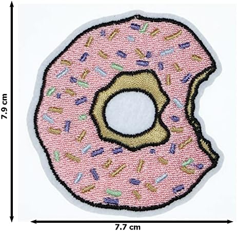 JPT-Donut Şeker İşlemeli Aplike Demir / Yamalar üzerinde Dikmek Rozeti Sevimli Logo Yama Yelek Ceket Gömlek Şapka Jean Giyim Çantası