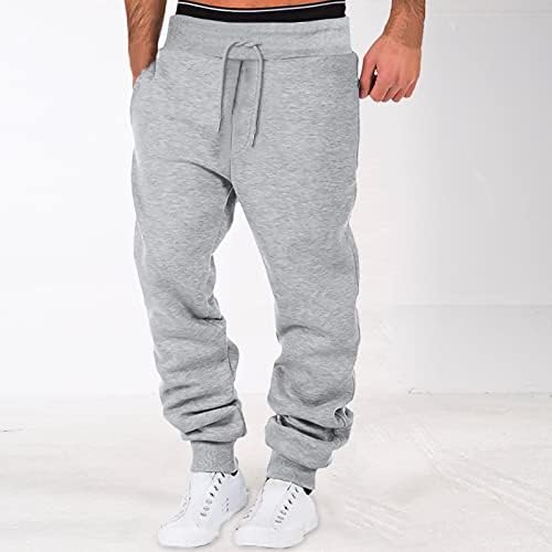 bwdbhd Sweatpants Erkekler için 3 Paket,erkek Polar Sweatpants Cepler ile Düzenli ve Büyük Erkek Boyutları Rahat Jogger Pantolon