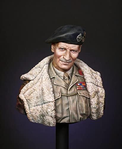 LİANGFANG 1/10 Montgomery, Genel Memuru Asker Büstü Reçine Kiti DIY Oyuncaklar Demonte Boyasız Reçine Modeli