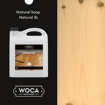 WOCA Doğal Sabun, Doğal / 5 L / - Yağ temizliği için Ahşap Temizleyici bitmiş parke zeminler, masalar, değirmen işleri, kesme tahtaları,