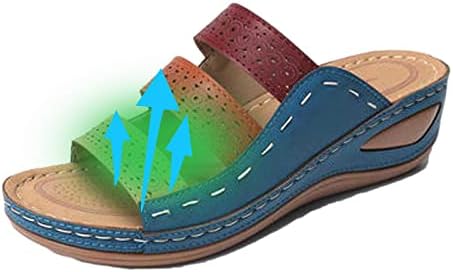 Kadınlar için RbCulf Terlik Kama Topuk Konfor Artı Boyutu Plaj bağcıksız ayakkabı Moda Flip Flop Sandalet Kapalı Açık Slaytlar
