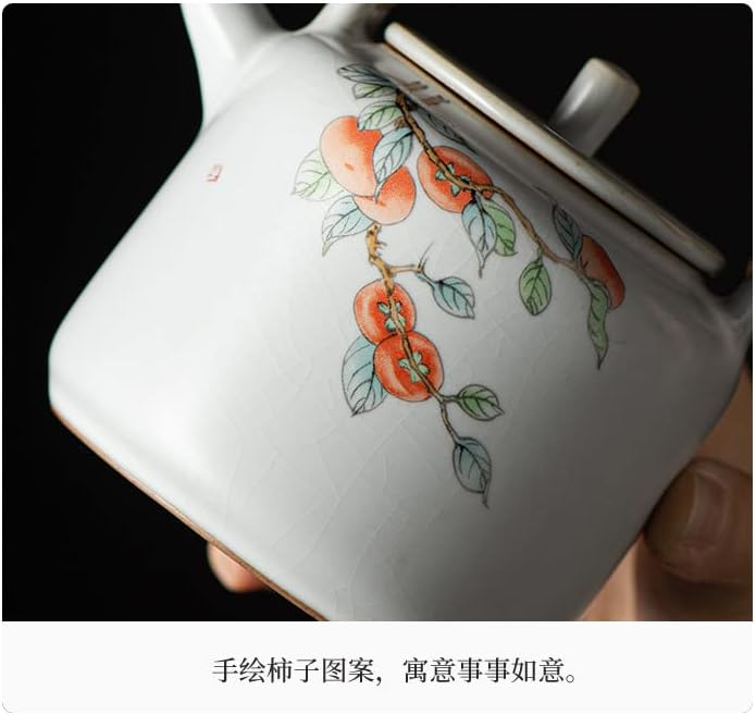 Kapaklı ESSİSH Porselen Çay Potu Çay Partisi için Porselen çaydanlıklar Çin Çay Seti Geleneksel Seramik çaydanlık Seti Yetişkinler